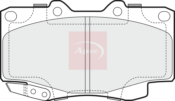Apec PAD1600 Brake Pads Set