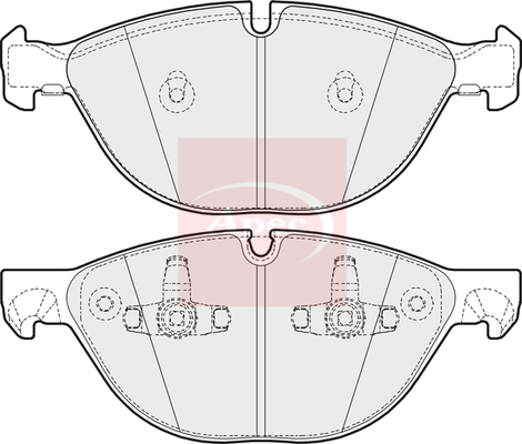 Apec PAD1615 Brake Pads Set