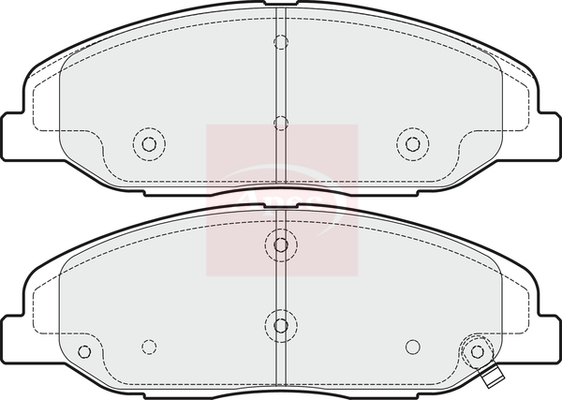 Apec PAD1633 Brake Pads Set