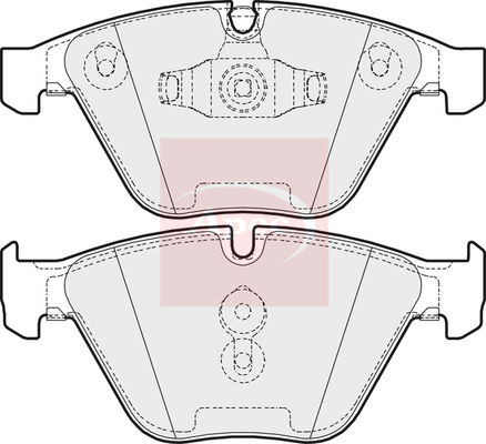 Apec PAD1635 Brake Pads Set