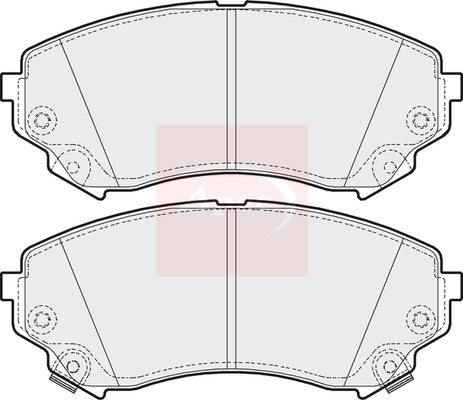 Apec PAD1639 Brake Pads Set