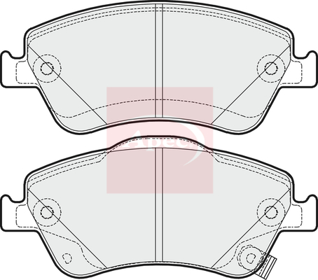 Apec PAD1641 Brake Pads Set