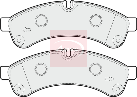 Apec PAD1645 Brake Pads Set