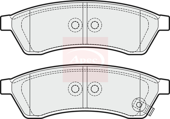 Apec PAD1672 Brake Pads Set