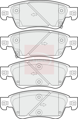 Apec PAD1686 Brake Pads Set