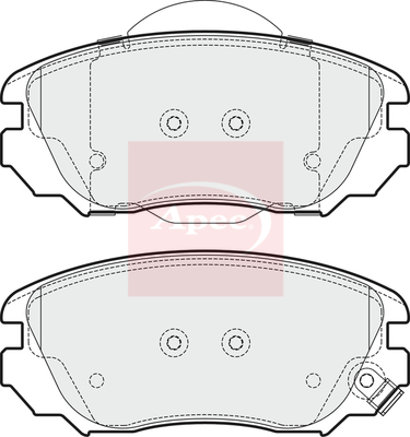 Apec PAD1695 Brake Pads Set