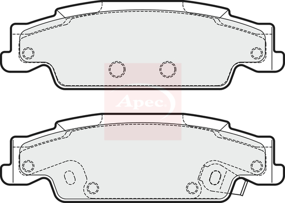 Apec PAD1703 Brake Pads Set