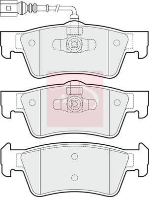Apec PAD1727 Brake Pads Set