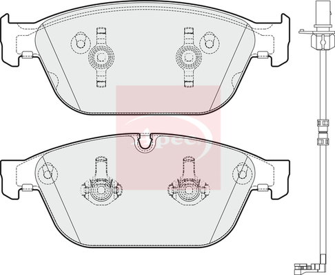 Apec PAD1785 Brake Pads Set