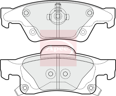 Apec PAD1800 Brake Pads Set