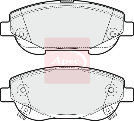 Apec PAD1808 Brake Pads Set