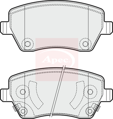 Apec PAD1887 Brake Pads Set