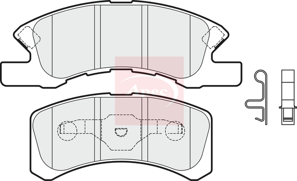 Apec PAD1986 Brake Pads Set