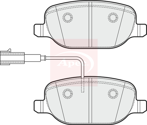 Apec PAD2039 Brake Pads Set