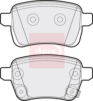 Apec PAD2064 Brake Pads Set