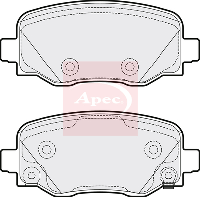 Apec PAD2069 Brake Pads Set