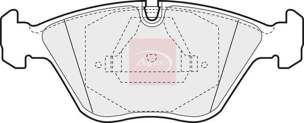 Apec PAD655 Brake Pads Set