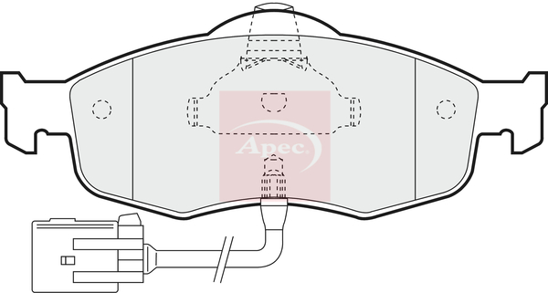 Apec PAD802 Brake Pads Set