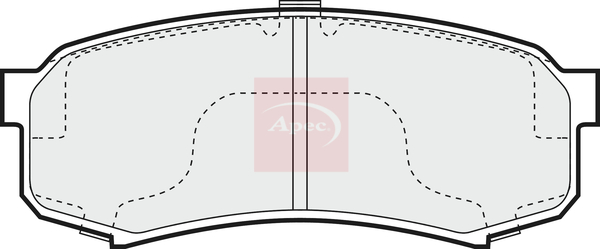 Apec PAD822 Brake Pads Set