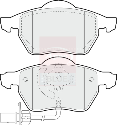 Apec Blue PD3015 Brake Pads Set