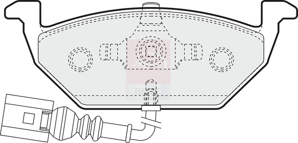Apec Blue PD3031 Brake Pads Set