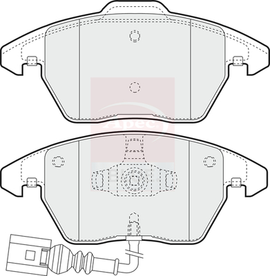 Apec Blue PD3076 Brake Pads Set