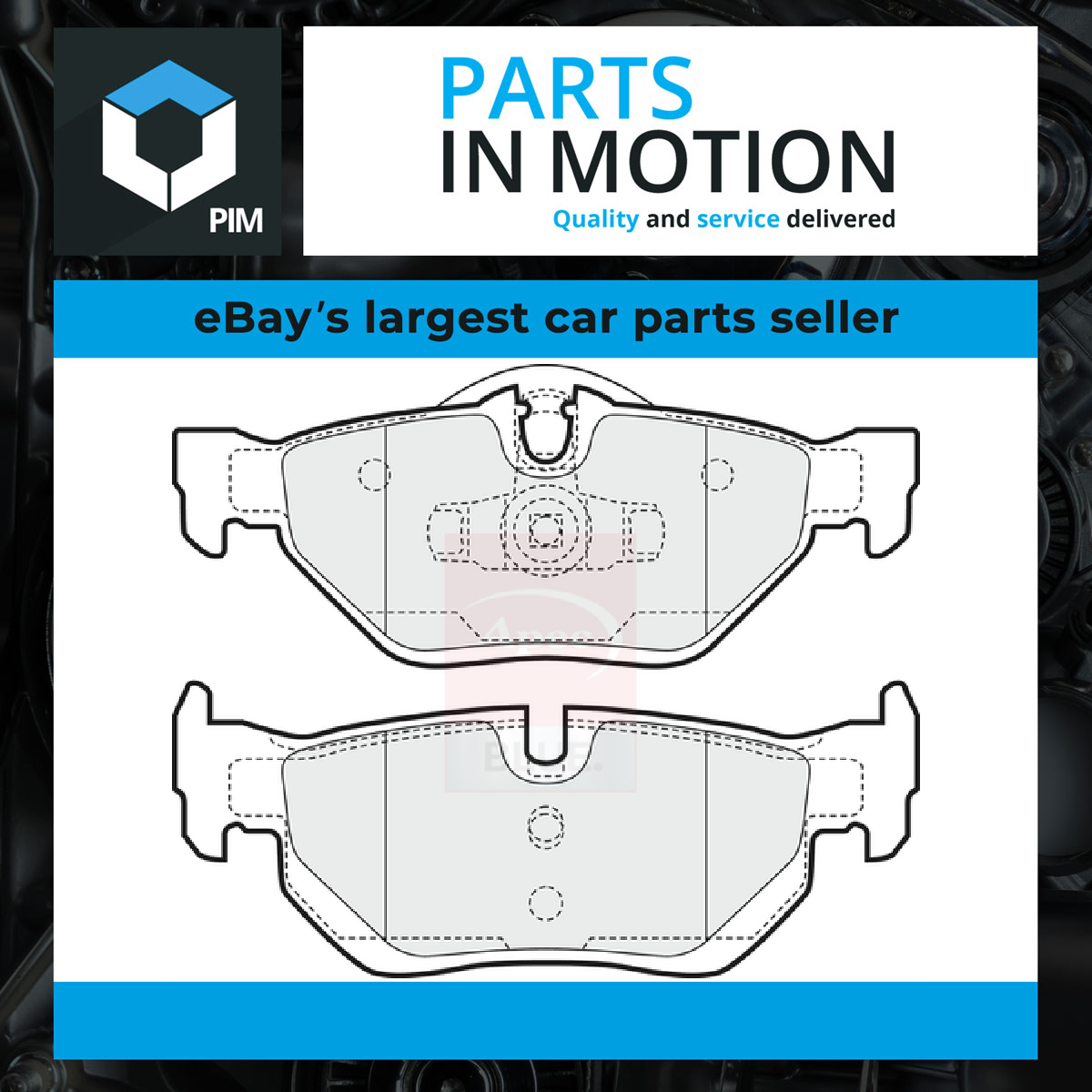 Apec Blue Brake Pads Set Rear PD3083 [PM1808372]