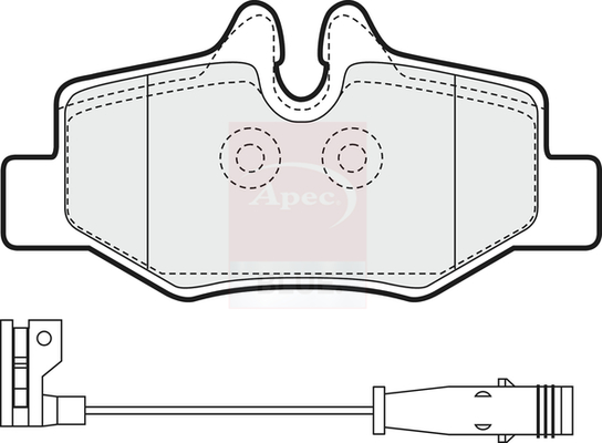 Apec Blue PD3106 Brake Pads Set