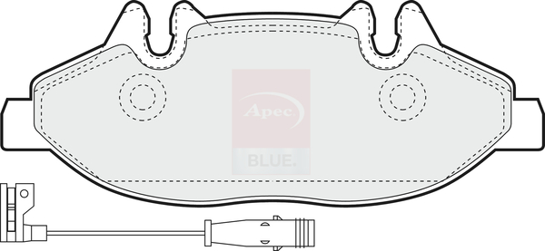 Apec Blue PD3143 Brake Pads Set