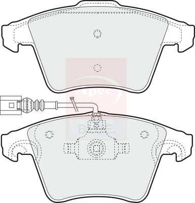 Apec Blue PD3166 Brake Pads Set