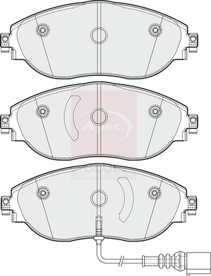 Apec Blue PD3352 Brake Pads Set