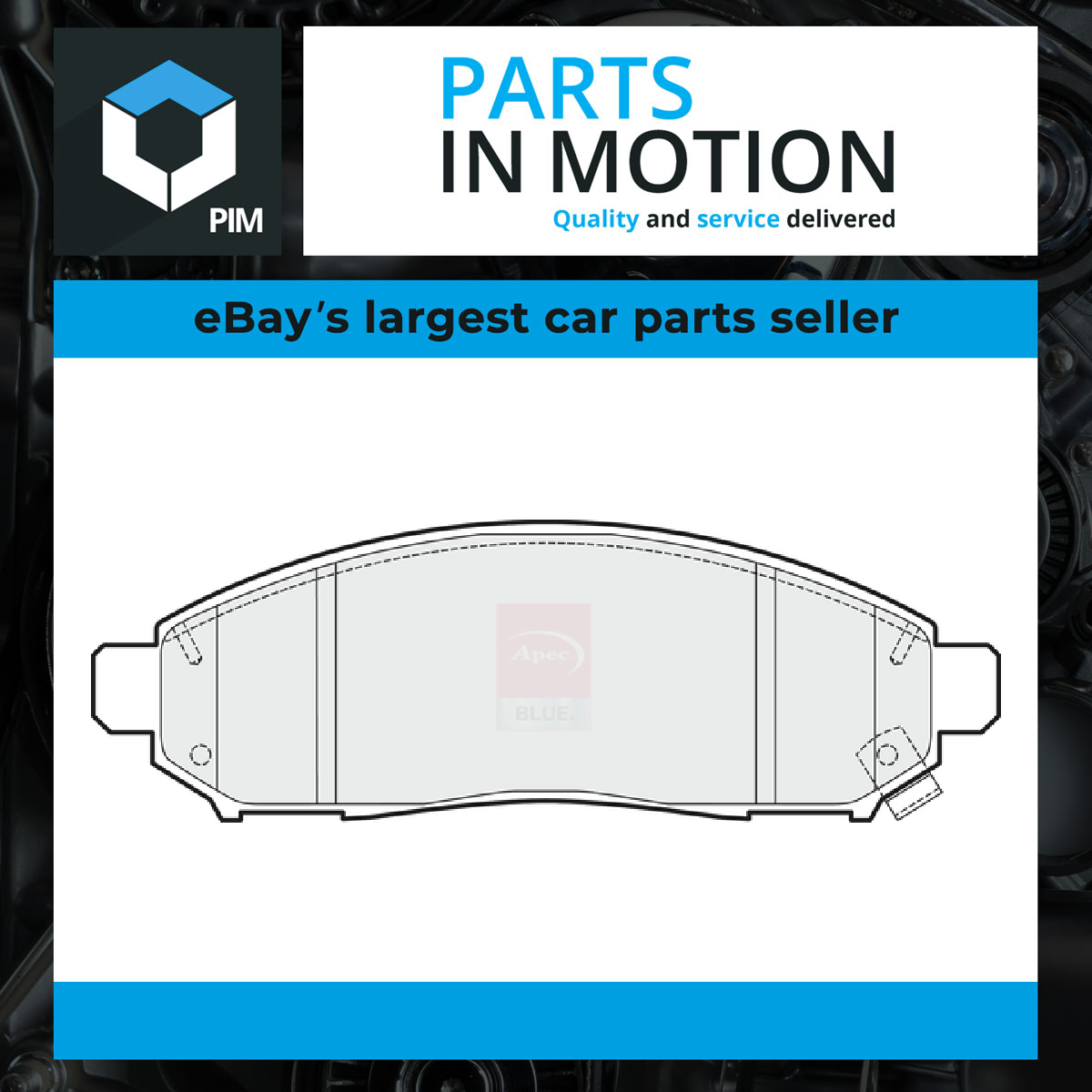 Apec Blue Brake Pads Set Front PD3623 [PM1808826]