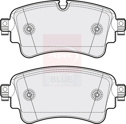 Apec Blue PD3776 Brake Pads Set