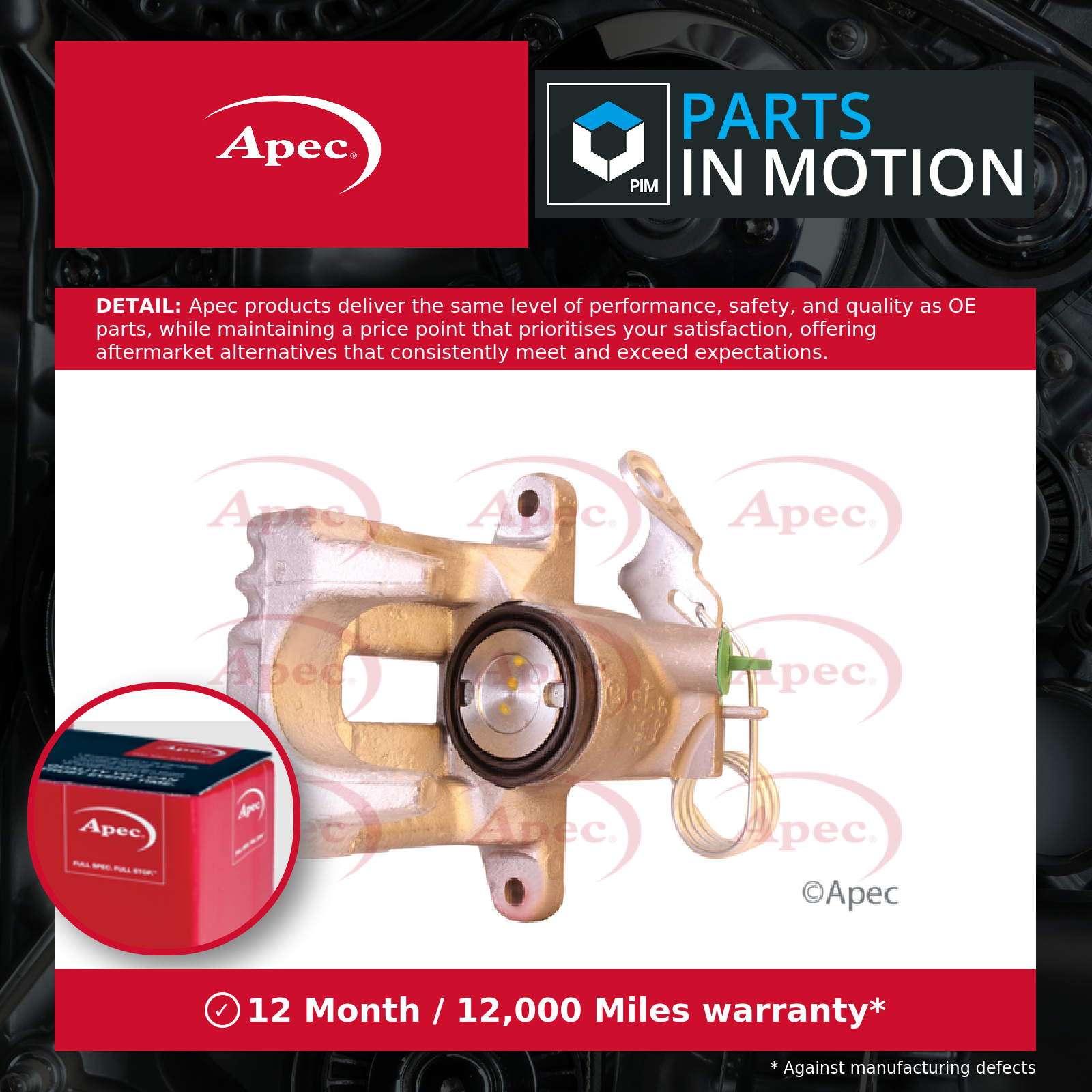 Apec Brake Caliper RCA119N [PM2068099]