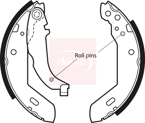 Apec SHU365 Brake Shoes Set