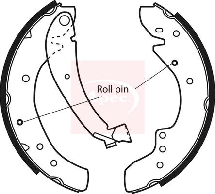 Apec SHU528 Brake Shoes Set