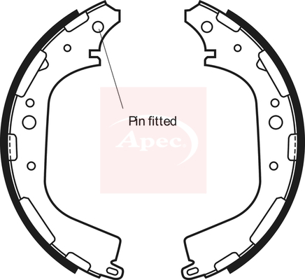Apec SHU549 Brake Shoes Set