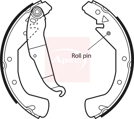 Apec SHU552 Brake Shoes Set
