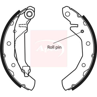 Apec SHU577 Brake Shoes Set