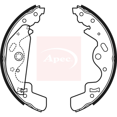 Apec SHU673 Brake Shoes Set