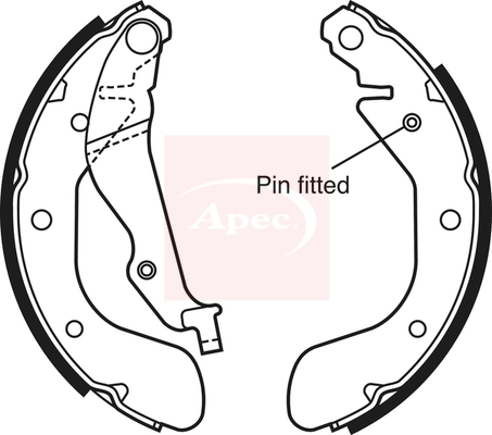 Apec SHU690 Brake Shoes Set