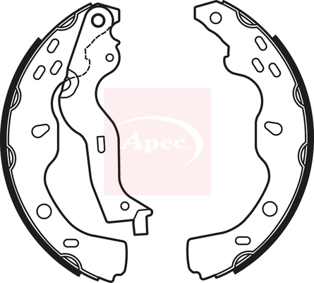 Apec SHU722 Brake Shoes Set