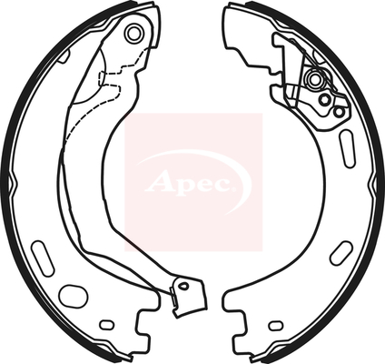 Apec SHU724 Handbrake Shoes Set