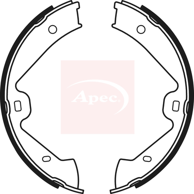 Apec SHU802 Handbrake Shoes Set