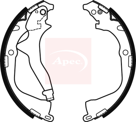 Apec SHU806 Brake Shoes Set