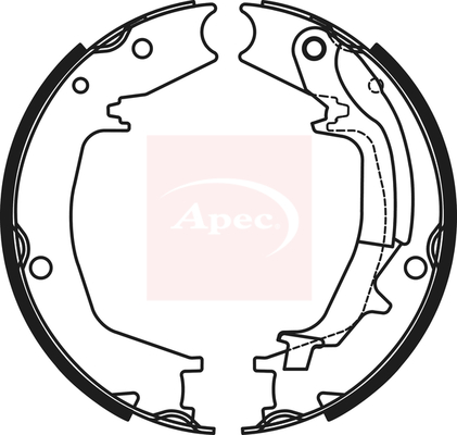 Apec SHU808 Handbrake Shoes Set