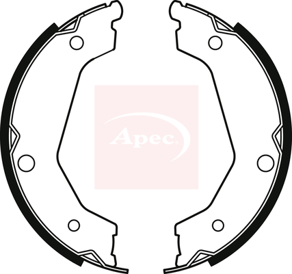 Apec SHU810 Handbrake Shoes Set