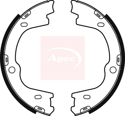 Apec SHU812 Handbrake Shoes Set