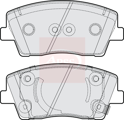 Apec PAD2262 Brake Pads Set