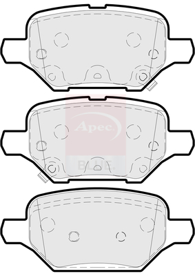 Apec Blue PD3915 Brake Pads Set